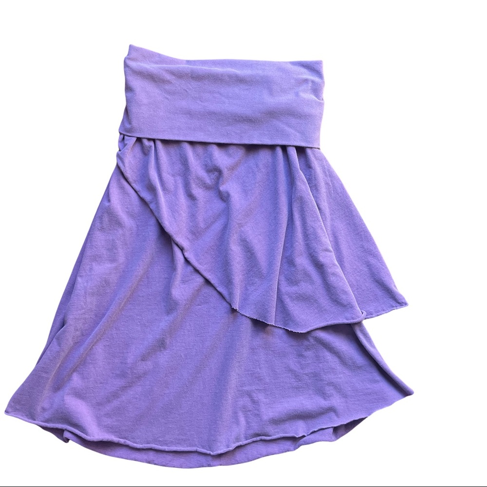 Earth Creation layered purple skirt